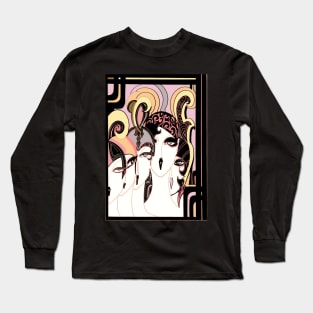 ART DECO FLAPPER DOLLIES Long Sleeve T-Shirt